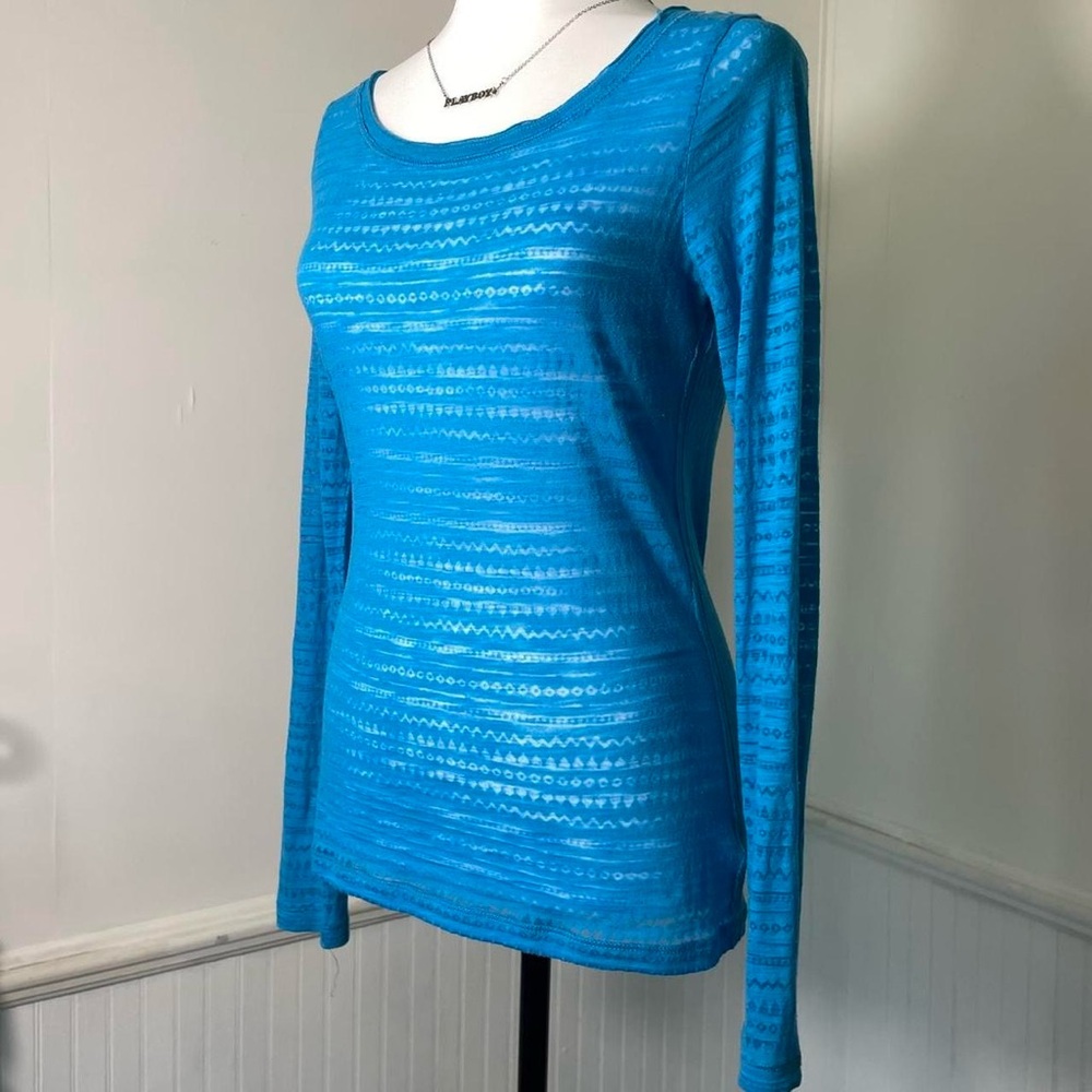Aeropostale - 2013 Blue Sheer Long Sleeve Top